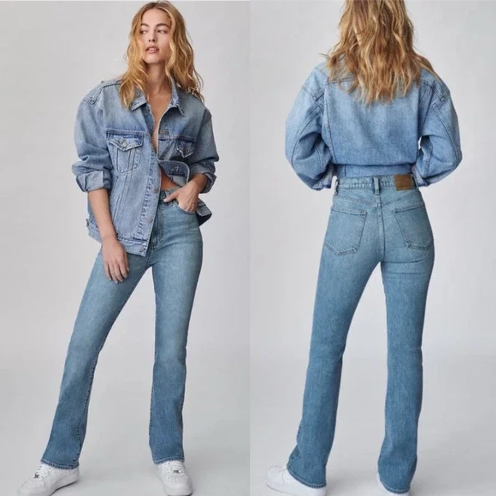 Aritzia Denim Forum The Bailey High Rise Boot 32L Size 26